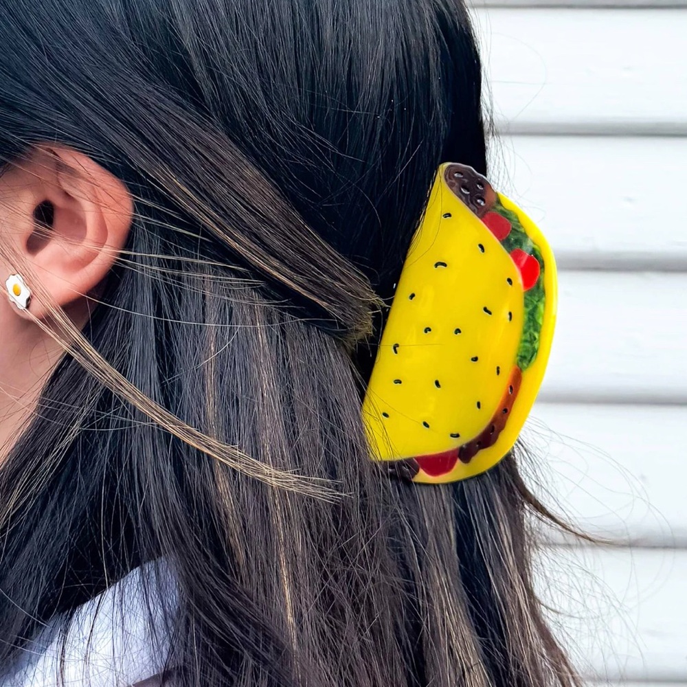 NWT 🌮🌶️ Piper K Hot Sauce and Taco Hair Clips - Picture 12 of 16
